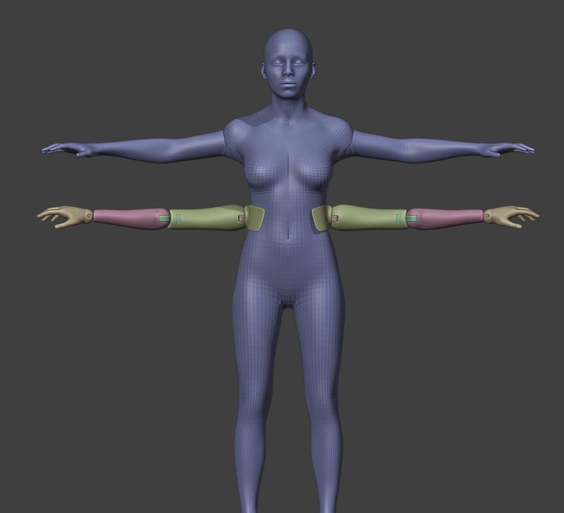 ADDITIONAL EXTRA ARM rigid fixation FOR COSPLAY