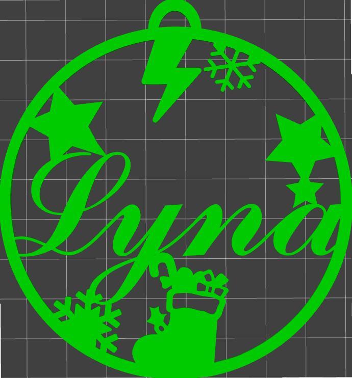 Lyna" Christmas bauble