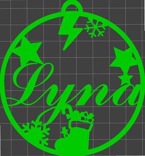 Lyna" Christmas bauble