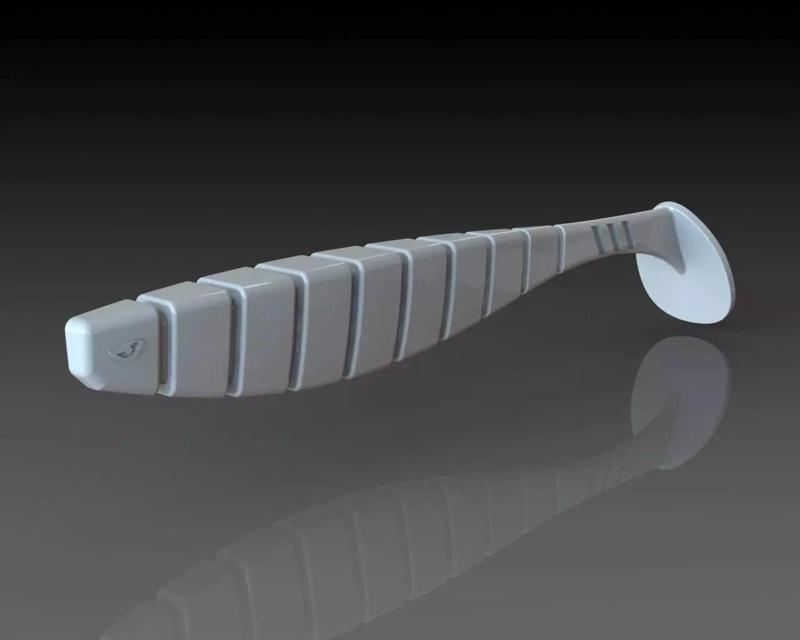 Vibrotail  Soft Lure for fishing 105mm 3D printable model