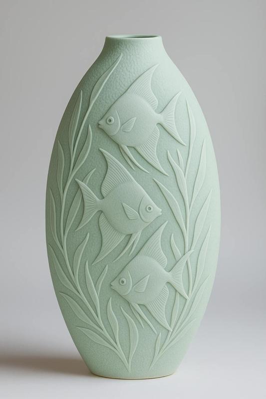 Ocean Fish Vase – Elegant Nautical Home Decor