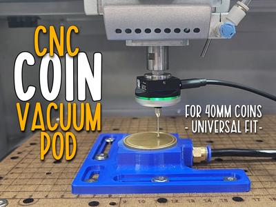 40mm Coin CNC Vacuum Pod – Workholding for Coins