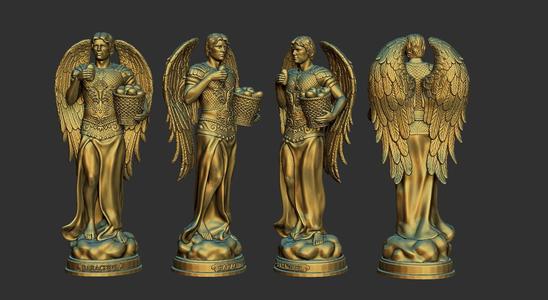 Archangel Barachiel Statue
