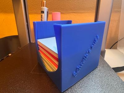 Stylish Sticky Note Holder / Sticky Note Box with Pen Holder