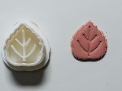 Mini Leaf Polymer Clay Cutter Earrings Necklace