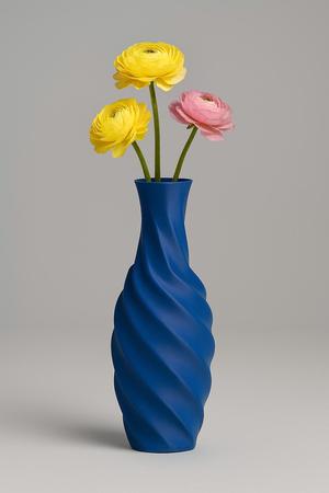 Spiral Twist Modern Vase – 3D Printable Decorative Flower Vase
