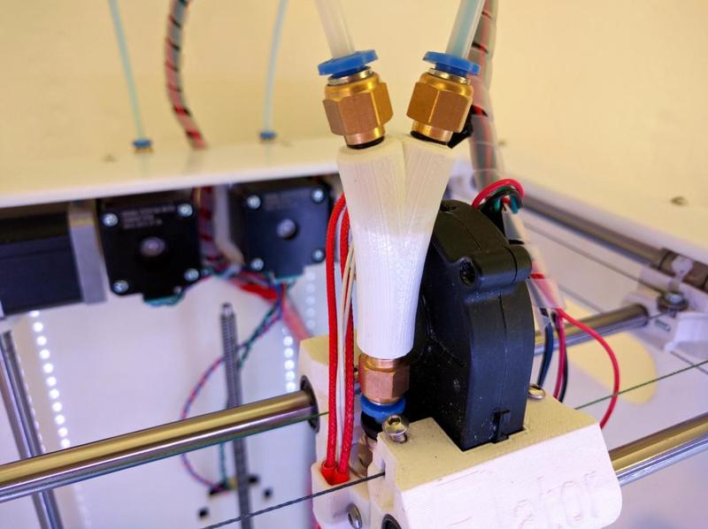3Dator Y-piece for dual extrusion with one nozzle