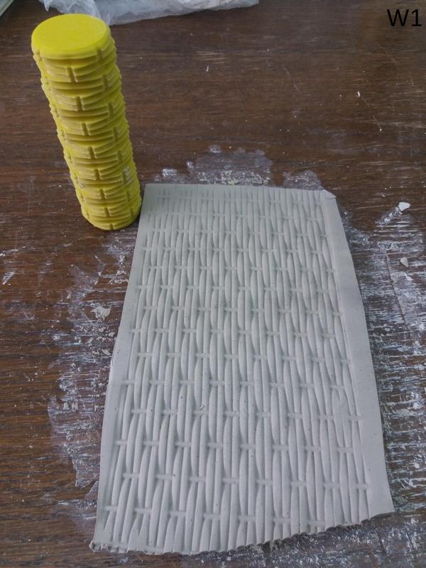 Wicker weave texture roller bundle