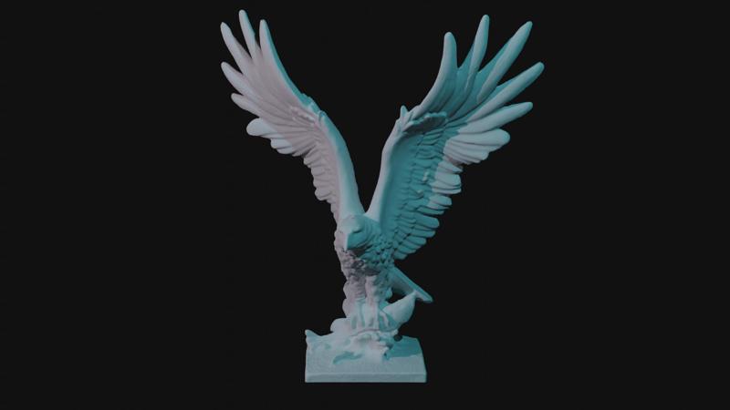 Eagle Catching a fish