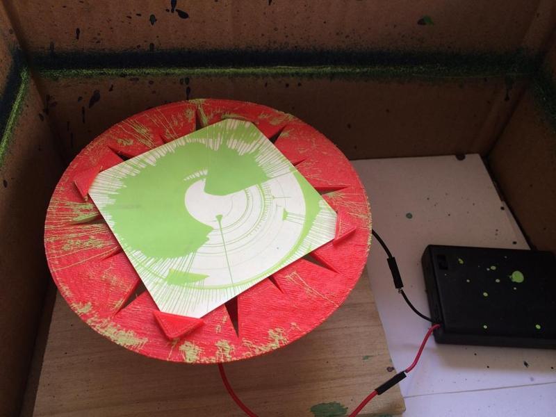 Sticky Note Spin Art Machine