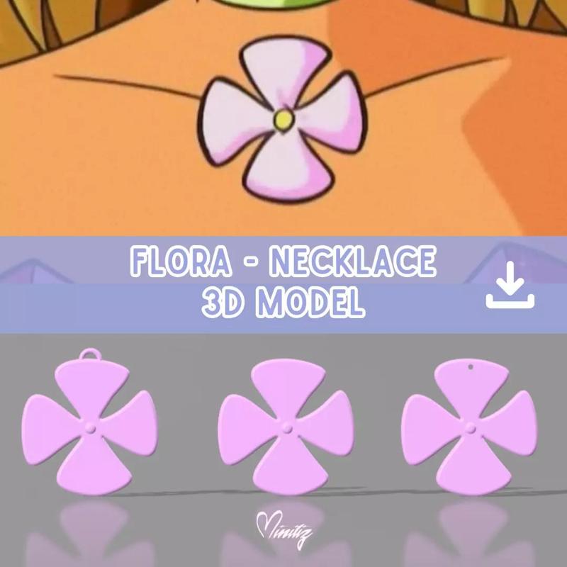 Flora Winx Club necklace Flower