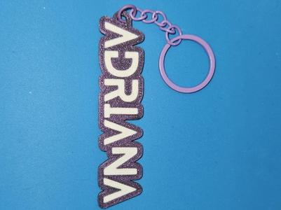 Adriana Name Keychain Demon Hunters Style