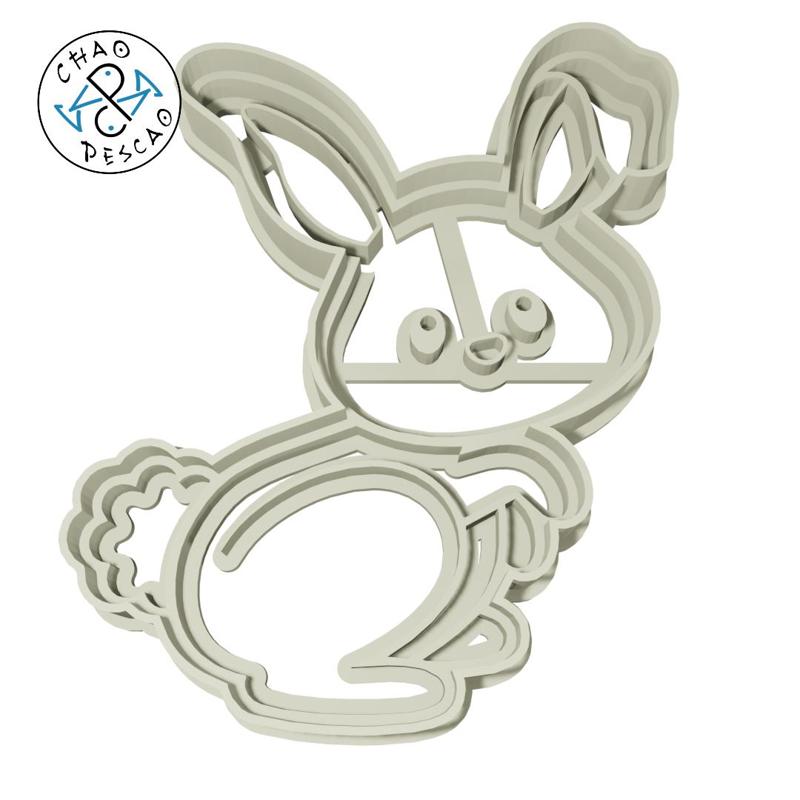 Easter Bunny - Cookie Cutter - Fondant -Polymer Clay