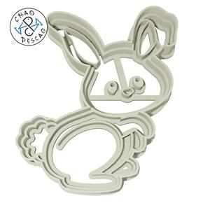 Easter Bunny - Cookie Cutter - Fondant -Polymer Clay