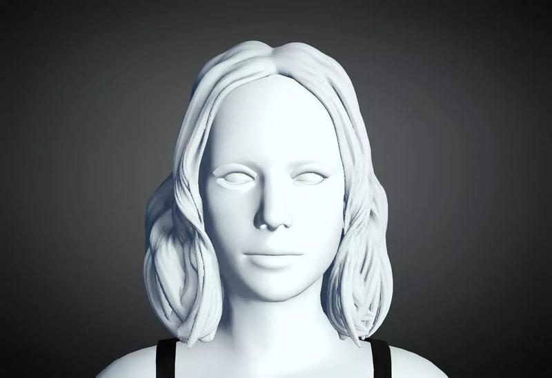 3D Hair style for Female 60 3D model