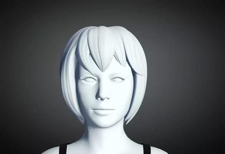 3D Hair style for Female 47 3D model