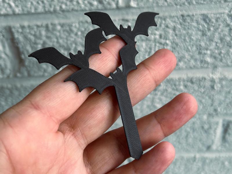 Flying Bats Cupcake Topper