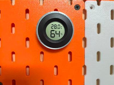Bambu Lab Round Temperature and Humidity Meter 5mm Pegboard