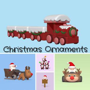 Christmas Ornaments 3D Model Collection