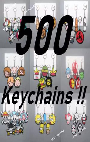 500 Keychains 3D Model Mega Bundle