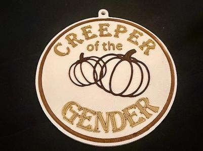 Creeper of the Gender Necklace/Keychain