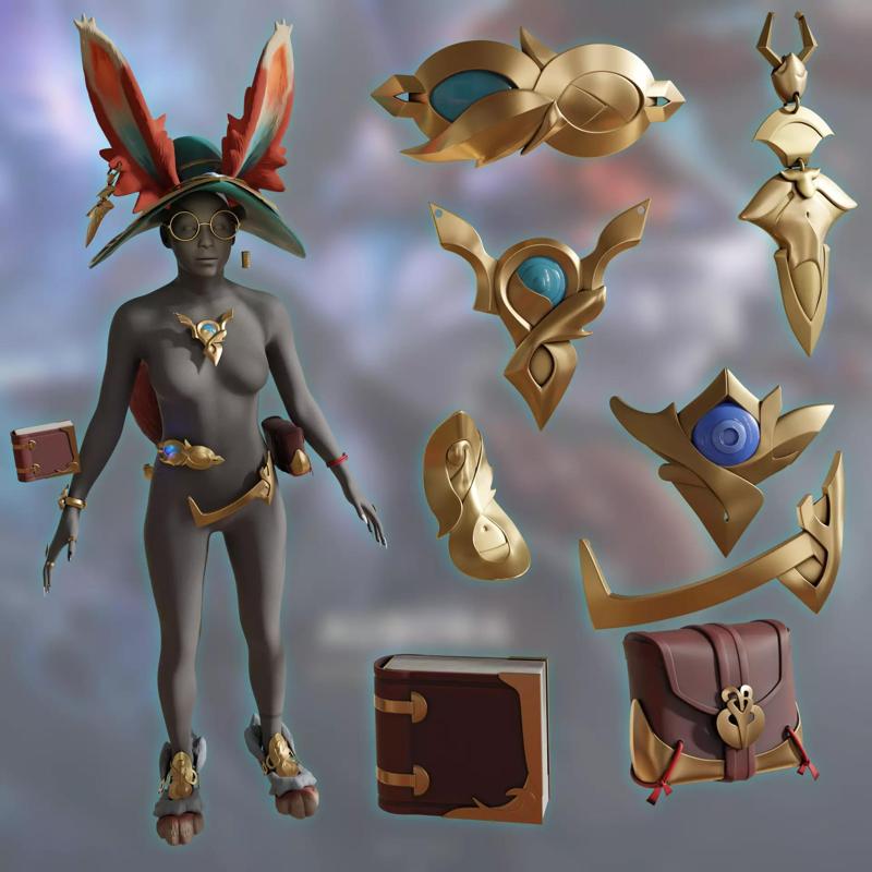 AURORA LEAGUE OF LEGENDS COSPLAY FULL KIT ACCESSORIES