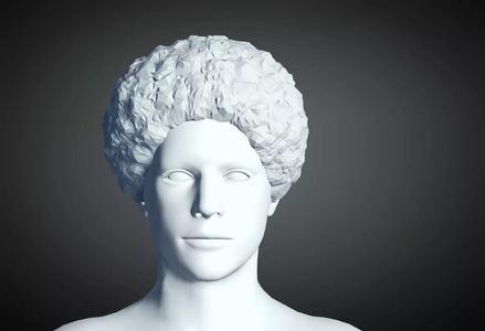 3D Hair style for Man 104 3D model