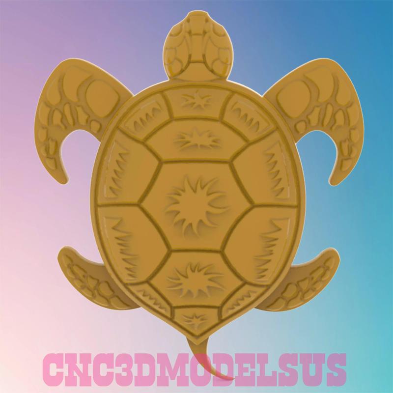 Turtle 4 3D MODEL STL FILE FOR CNC ROUTER