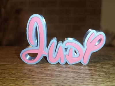 Disney Name Sign Judy 