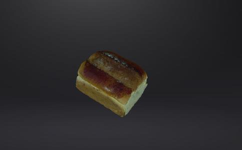 Bread,Bread Rolls,German Yeast Bread Model, High and Low Poly Baked Goods 01