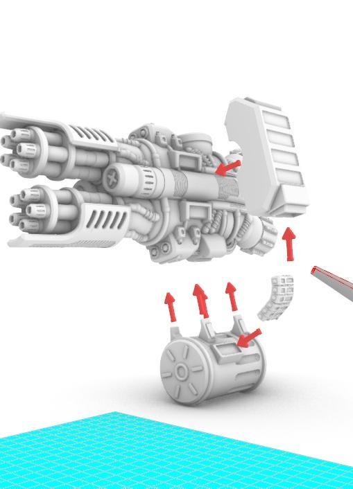 Project Cervantes-Conquistador Double Gatling, Ammo Belts, and Power Blade