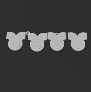 Pack 3 Taurus logo wallart keychain HD