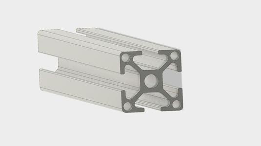 30X30 8mm Slot Extruded Aluminium 500mm Length