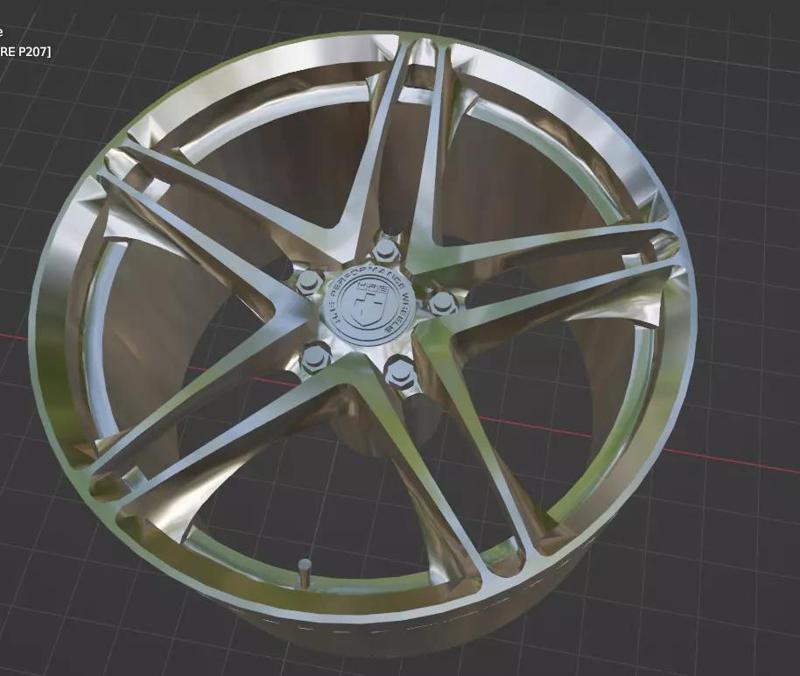 HRE P207 P2 Series Wheels Rims 3D Print Ready