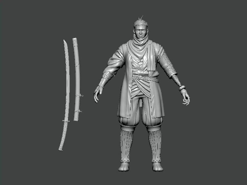 3D Model-CHARACTER0033 swordsman