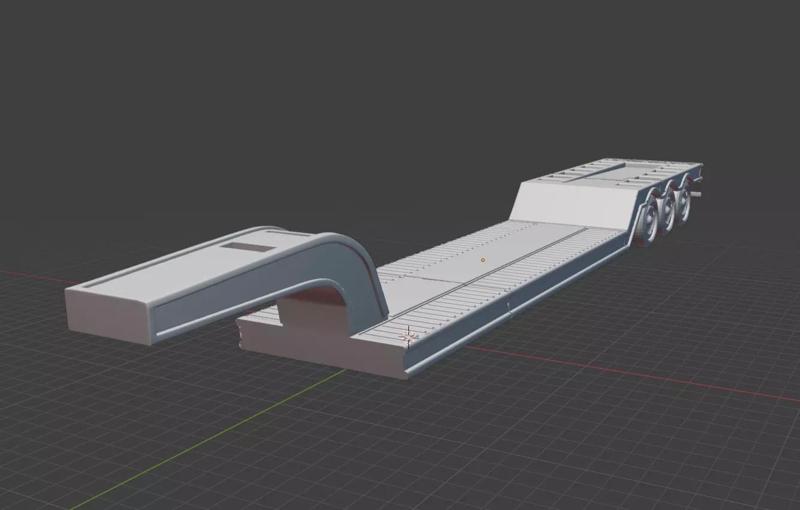 Lowboy Trailer 3D Printable