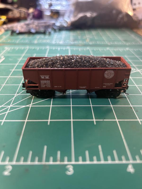 Coal Load for 55 Ton Coal Hopper Micro-Trains Kadee 33' N Scale