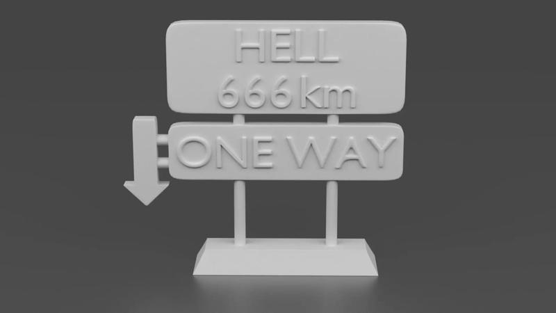 HELL Street sign