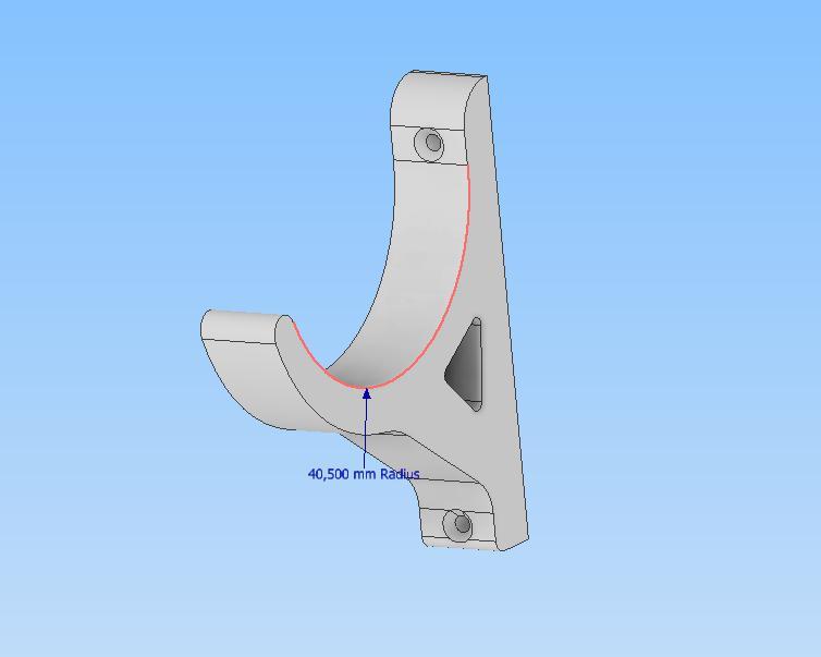Wall bracket 81mm diameter