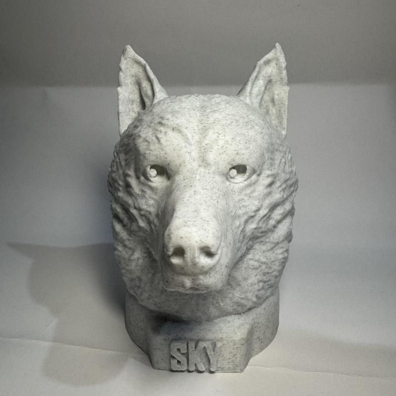 Husky Sculpture - STL File for 3D Printing