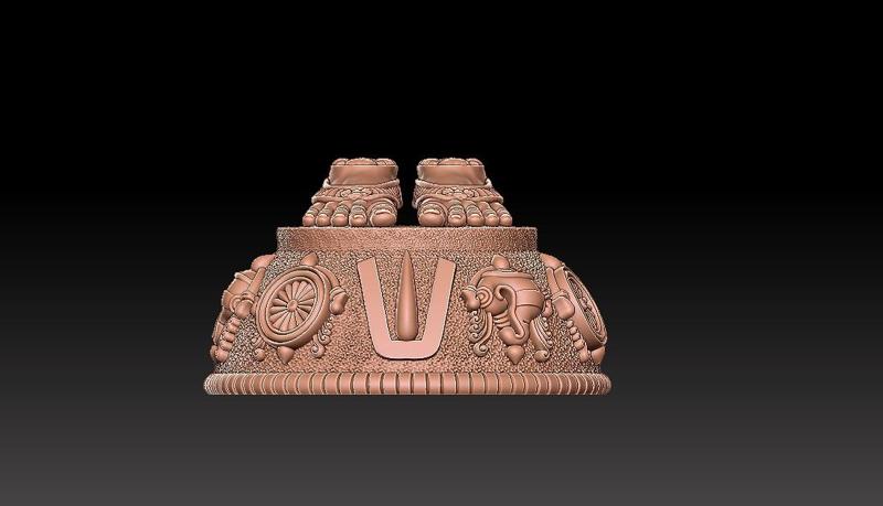 Balaji pada 3d _Venkateshwara Pada 3d