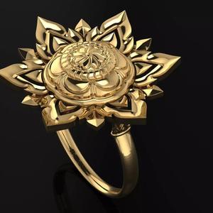 Women gorgeous flower ring  US  size 8