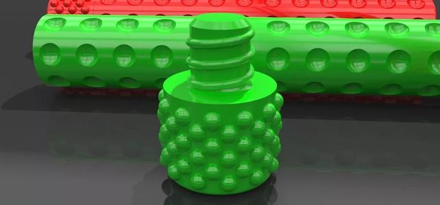 A container with threaded screw on cap