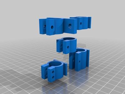 Parametric clamp with optional holes in the base