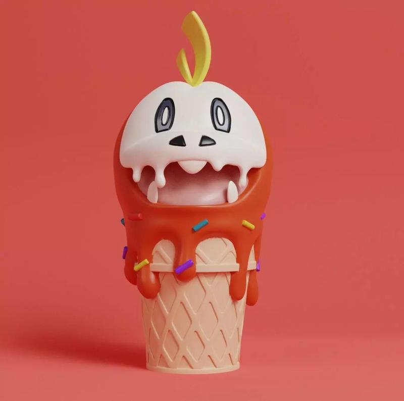 Pokemon - Fuecoco Ice Cream