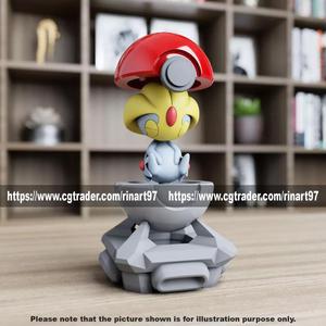 Uxie in the pokeball from Pokemon