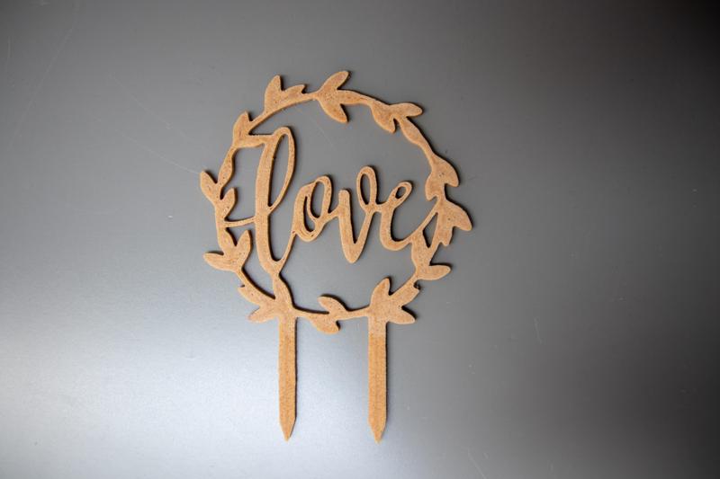 Cake ornament Love