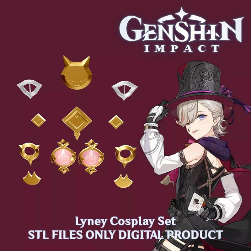Lyney Cosplay Set Genshin Impact
