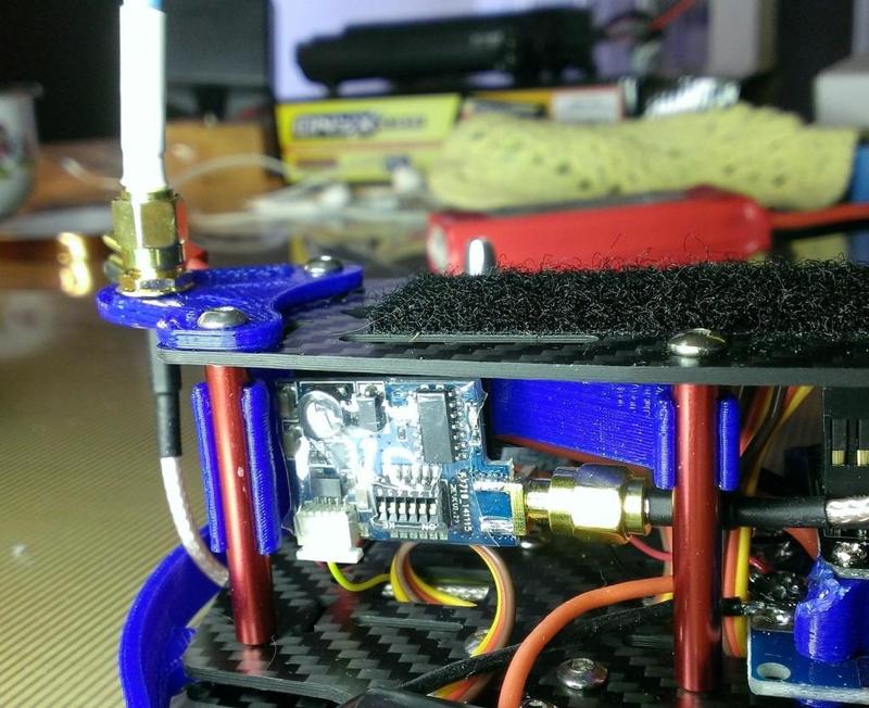 ZMR250 VTX TS5823 Mount and Break-Away Antenna mount