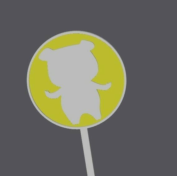 Cocomelo Duo - Cupcake Topper - Pepe